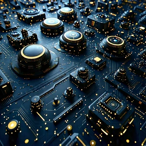 Close-up Of Sensor Array With Image