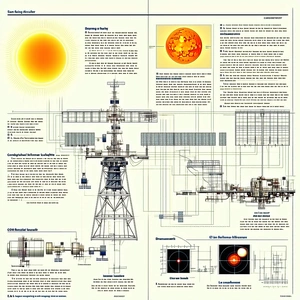 A Diagram Is Displayed On A Page, Showing The Different Parts Of A Space Station