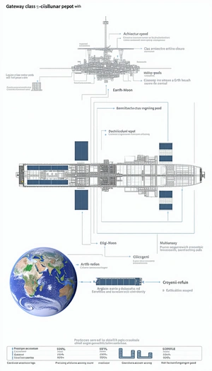 The Image Is A Diagram That Shows The Relationship Between A Space Shuttle And The Earth