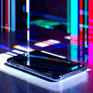 Smartphone With Streaming Content With Black Cell