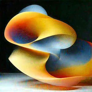 Rhythmic Motion Captured In Abstract Form With Large, Colorful
