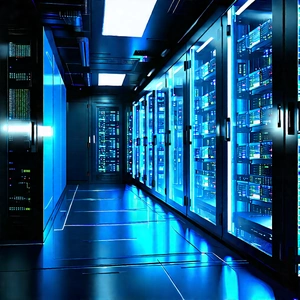 (futuristic:1.32) Server Room With Image