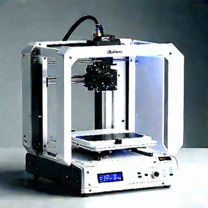 3d Printer With (digital:1.46) Particles With White Printer
