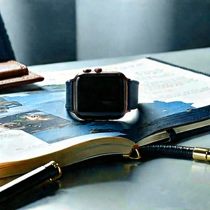 Smart Watch With Digital Artwork With Smart Watch