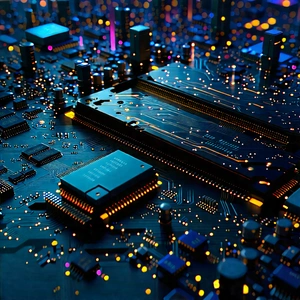 Close-up of memory module