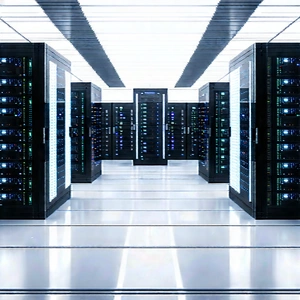 Futuristic Server Room With Image, There