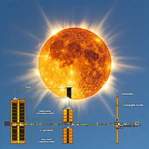 A Solar System Model With A Large Sun At The Center