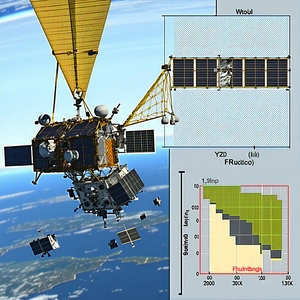 A Spacecraft, Likely A Satellite, Flying High Above The Earth