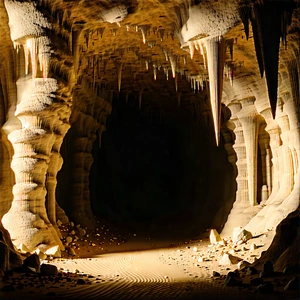Nature Octane Render: Cave Entrance In Dry Season With Cave Tunnel