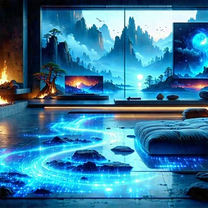 Futuristic Smart Home With Image, There