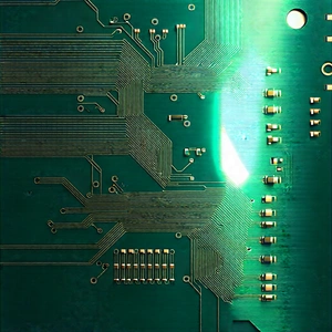 Circuit board with laser scanning