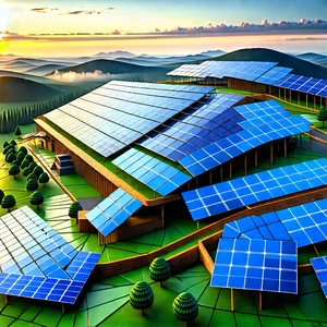 Innovative Renewable Energy (design:1.12) With Large Solar