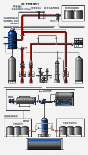 detailed diagram chemical plant