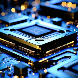 Close-up Of Memory Module With Close-up Computer