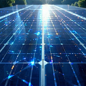 Solar Panel With Holographic Projection With Large Solar