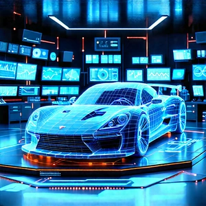 Automotive Technology In (modern:1.48) Laboratory With Image, There