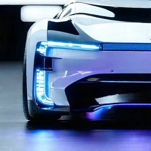 Innovative Electric Vehicle (design:1.37) With Futuristic Sleek