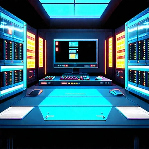 (futuristic:1.37) Server Room With Image