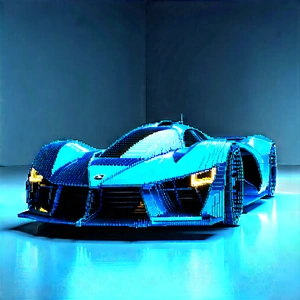 Automotive Technology In Design Studio With Blue Sports