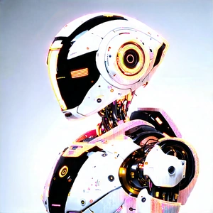Robot with neon accents