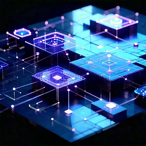 Blockchain Network Visualization With Image, There