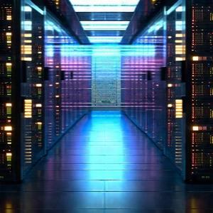Futuristic Server Room With Image, There