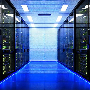 Futuristic Server Room With Image, There