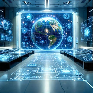 Educational Technology In Research Center With Image, There
