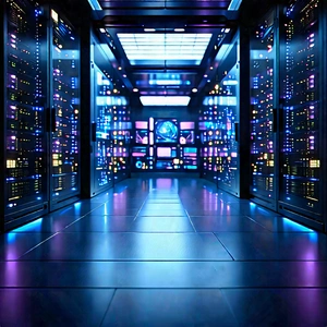 Futuristic Server Room With Image, There