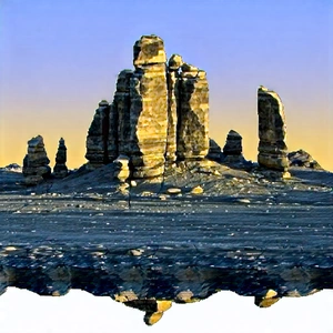 Nature Landscape Photography: Rock Formation In Dry Season With Rocky Landscape