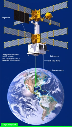 A Large Satellite Dish That Is Connected To A Spacecraft