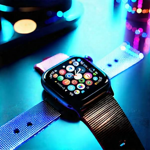 Smart Watch With User Interface With Watch Displayed