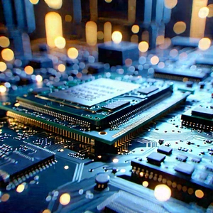 Close-up Of Memory Module With Close-up Computer