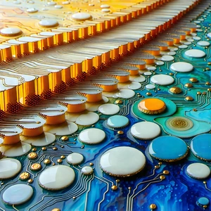 Close-up of sensor array