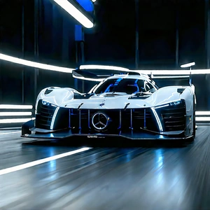 Automotive Technology In Tech Office With White Sports