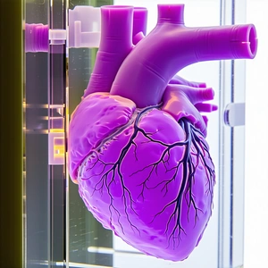 purple heart-shaped object