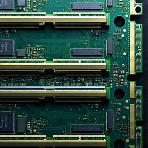 Close-up of memory module