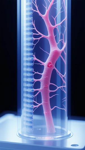 A Close-up Of A Pink, Branching Structure, Possibly A Tree Or A Plant