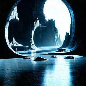 Futuristic (digital:1.41) Workspace With Image, There
