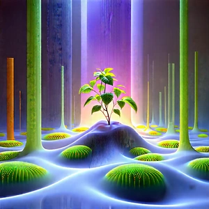 Agricultural Technology In Research Center With Small Plant