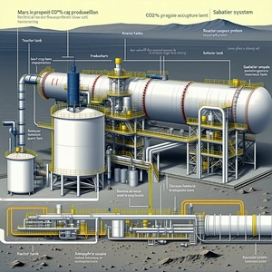 A Large Industrial Plant Is Shown In A Diagram, With Various Components Labeled