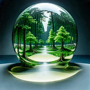 Educational Technology In Research Center With Large Glass