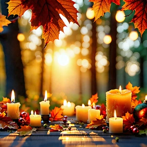 Lifestyle Stock Photography: Holiday Celebration During Autumn With Table Beautiful