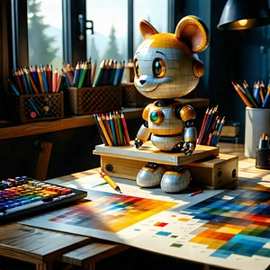 Lifestyle Digital Illustration: Professional enjoying creative hobby