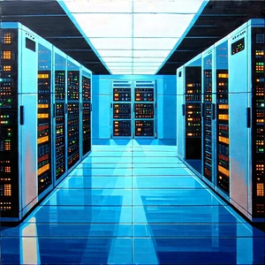 (futuristic:1.13) server room