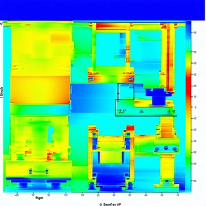 The Image Is A 3d Model Of A Building, Likely A House, With A Blue Background