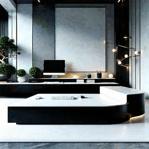 Lifestyle Octane Render: Home office with minimalist decor