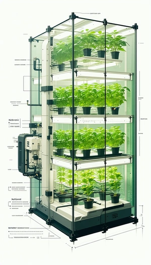 large greenhouse filled many plants