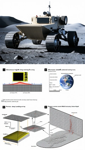 The Image Is A Diagram Showing The Process Of Landing A Spacecraft On The Moon