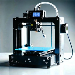 3d Printer With Data Streams With Printer Sitting